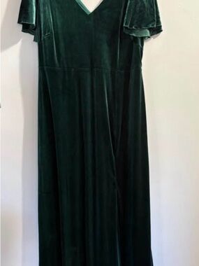 Birdy Grey Deep Emerald Velvet Maxi Dress